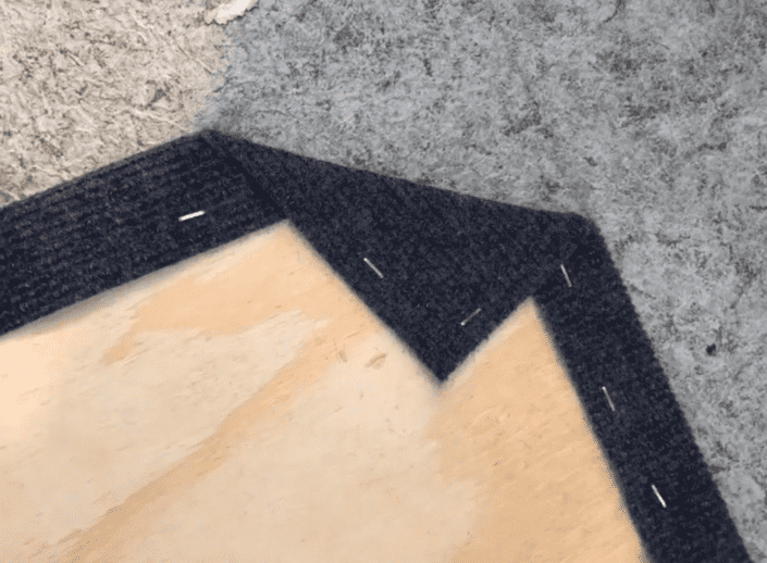 Adding carpet to plywood platform